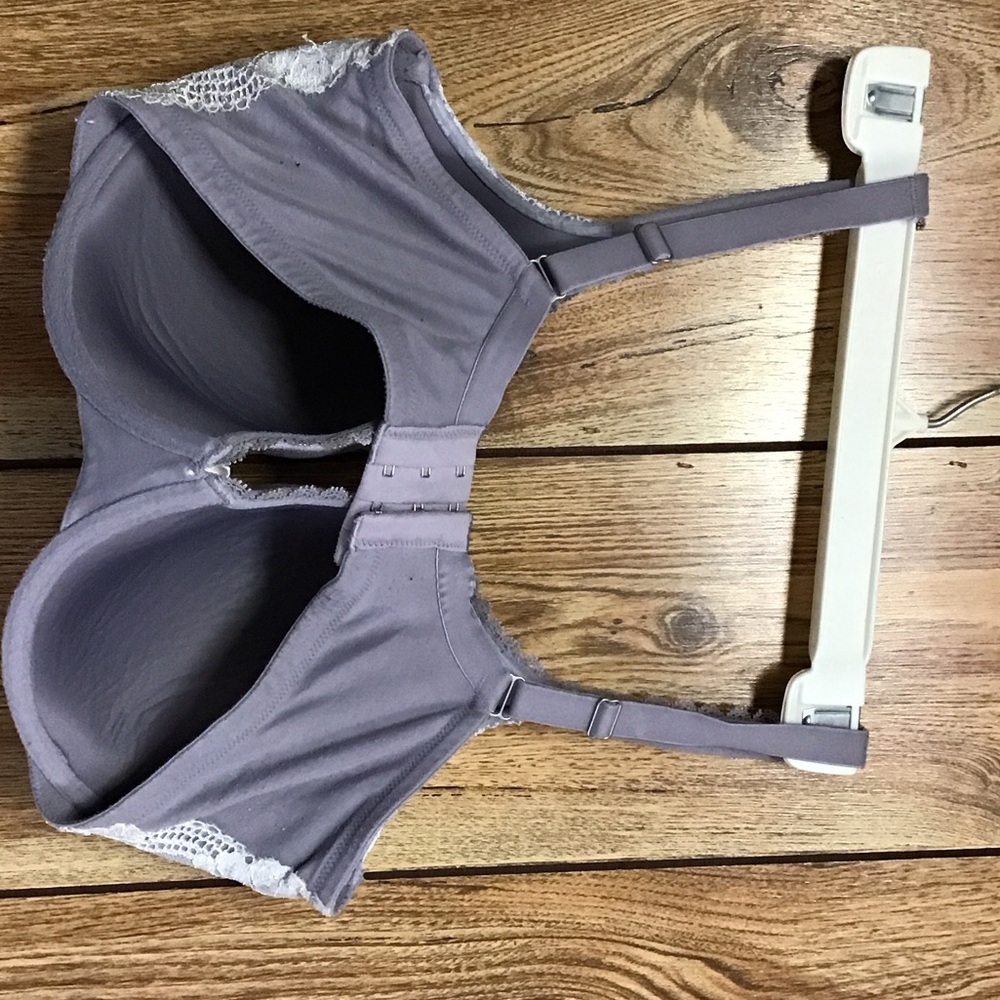 2/$25 Victoria's Secret 38E (DD) Lavender Lace-Trim T-Shirt Bra - Picture 6 of 15